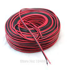 image Speaker cables/ Black and red 1.5mm/22m