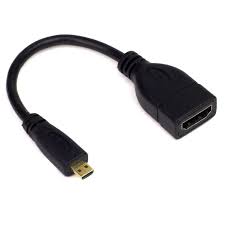 image HDMI to micro HDMI cable converter plug